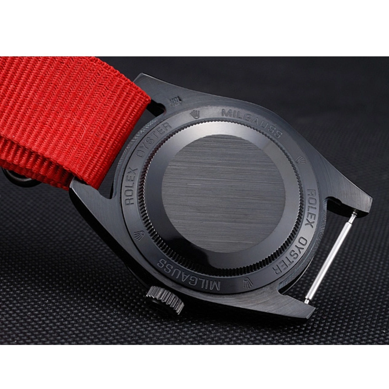 Aaa replica watch Strap Red Bamford 622002 Rolex Milgauss Nylon 0512